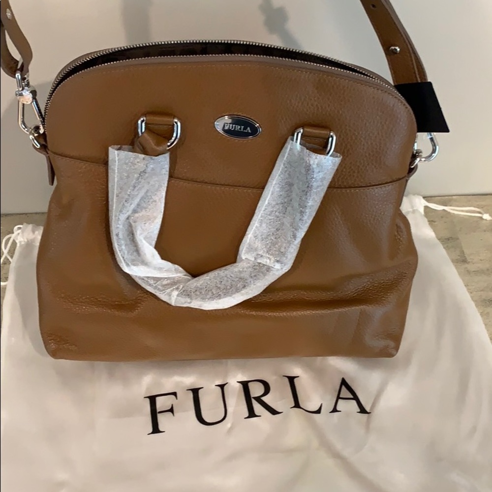 Brown Furla Leather Bag